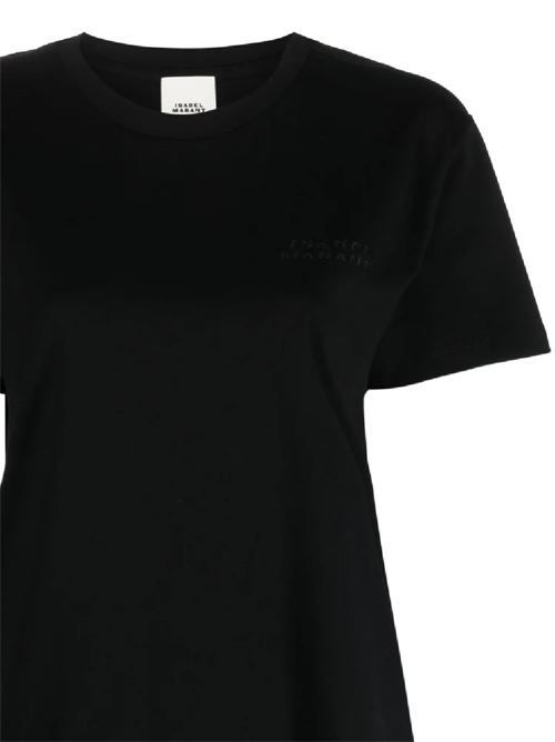 T-shirt con stampa logo ISABEL MARANT | TS0103FAA2N44I01BK